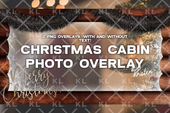 Christmas Cabin PNG Photo Overlay & Illustrations