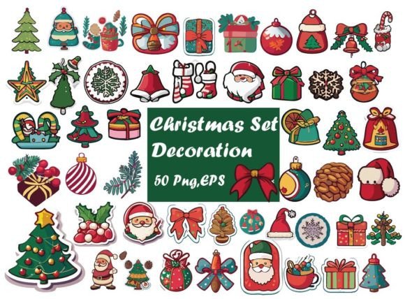 Christmas Element Decoration Set: Illustrations Review