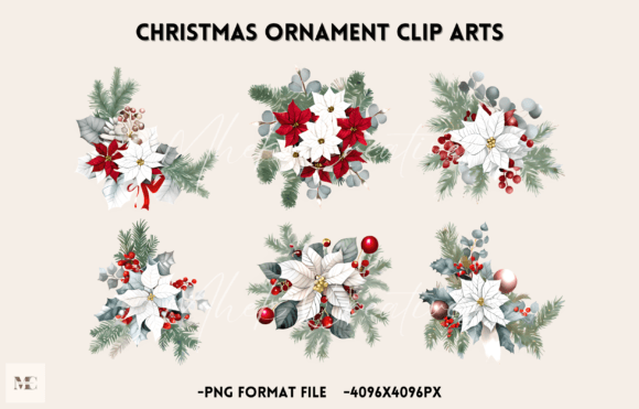 Christmas Ornament Clip Arts: Festive Illustrations