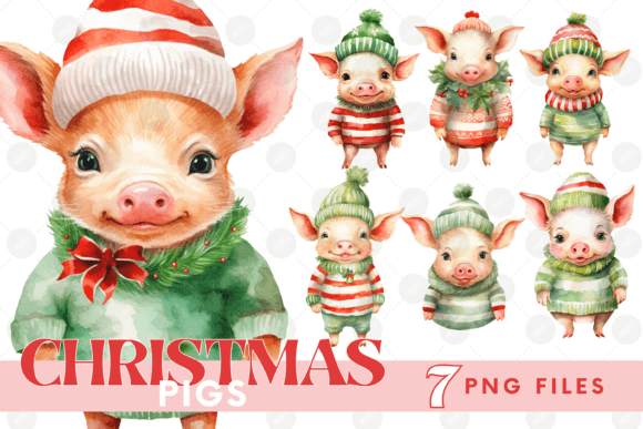 Christmas Pig Clipart Bundle Farm PNG: Brand Review