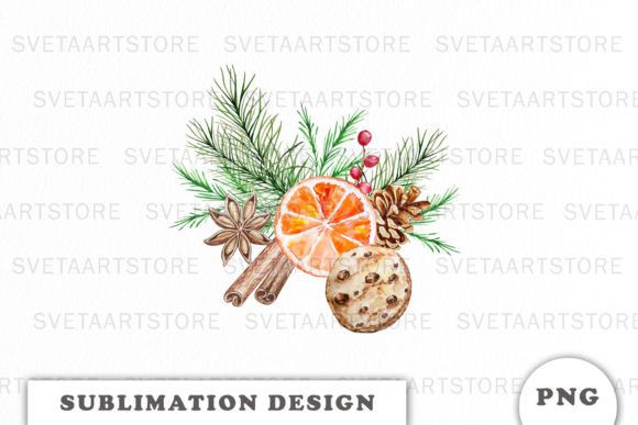 Christmas Sweets Sublimation PNG for Illustrations