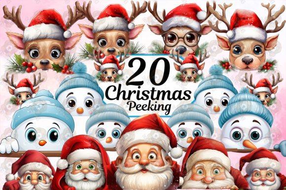 Funny Christmas Peeking Clipart: A Designer’s Review