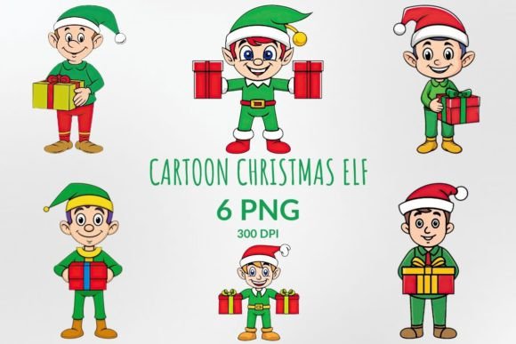 Review: Cartoon Christmas Elf Sublimation Pack Illustrations