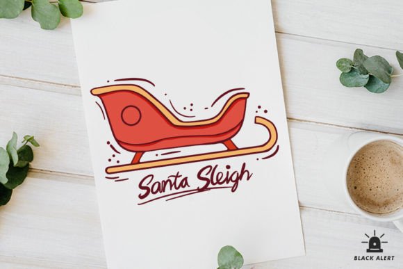 Reviewing Santa Sleigh Illustrations for Branding