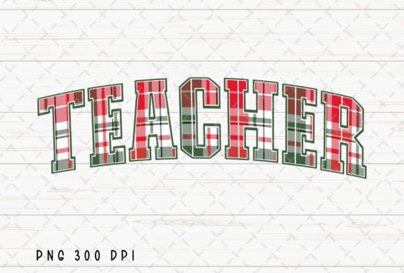 Reviewing Teacher Christmas Plaid Retro School PNG