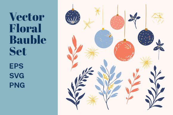 Reviewing the Christmas Floral Bauble SVG Set