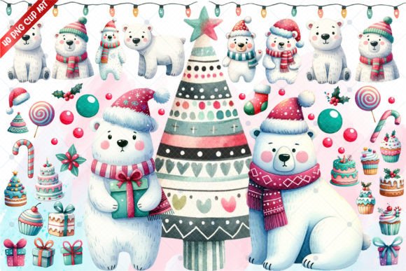 Reviewing the Christmas Polar Bear Clip Art for Embroidery