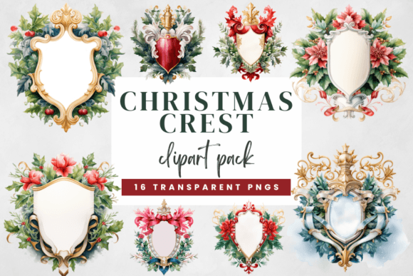 Reviewing Watercolor Christmas Crest Clipart for Embroidery
