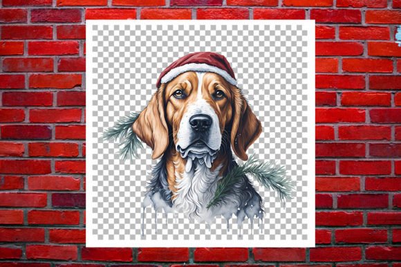 Watercolor Christmas Dog Illustrations Review